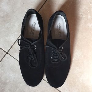 Anna Kern Goatskin Suede Black Dance Shoes